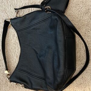 Michael kors Elegant Black Leather Shoulder Bag and wallet